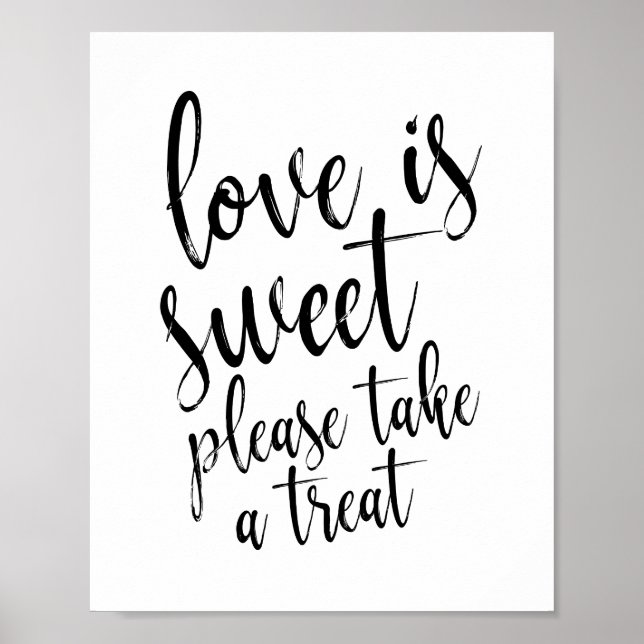 Affiche L'amour est doux, s'il vous plaît prenez une frian (Devant)