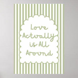 Affiche L'Amour Est En Fait Tout Autour