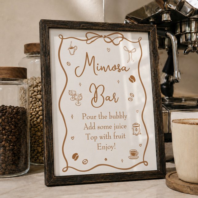 Affiche L'amour est en train de préparer un Bar à Mimosa p (Créateur téléchargé)