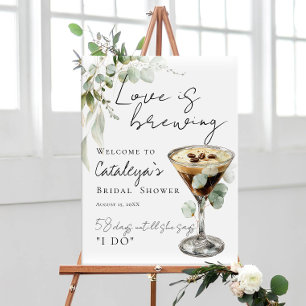 Affiche L'amour est en train de préparer un cocktail de bi