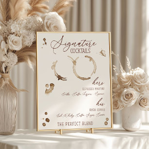 Affiche L'amour est en train de se faire ! Boissons Signat