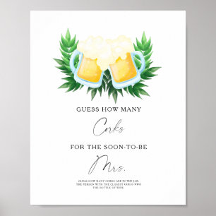 Affiche L'amour est en train de se préparer Baby shower Co