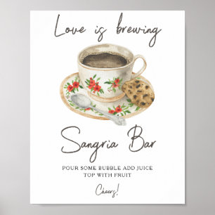 Affiche L'amour est en train de se préparer Bar à sangria 
