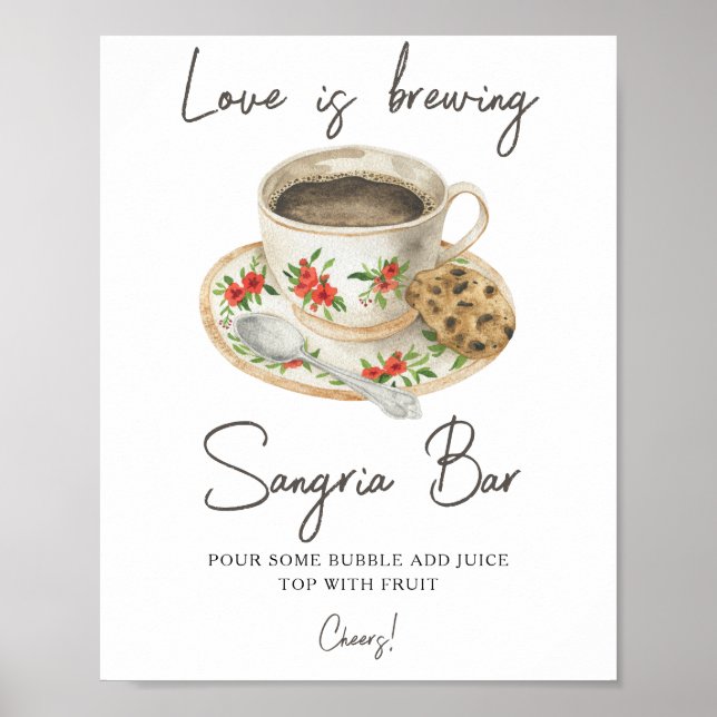 Affiche L'amour est en train de se préparer Bar à sangria  (Devant)