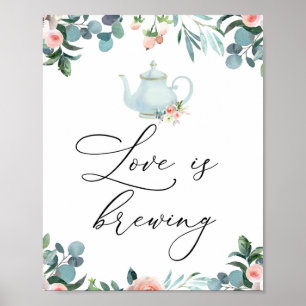 Affiche L'amour est en train de se préparer Signe Temps po