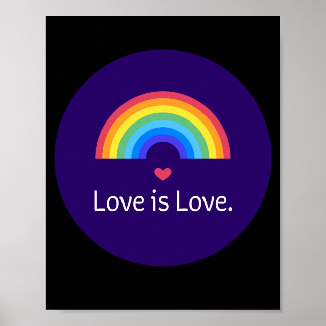 Affiche L'amour est l'amour. LGBT+FIDE. Queer. (Devant)