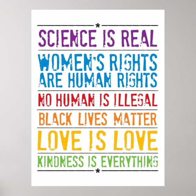 Affiche L'amour est l'amour Rainbow Pride (Devant)