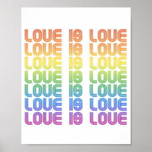 Affiche L'amour est l'amour Rétro