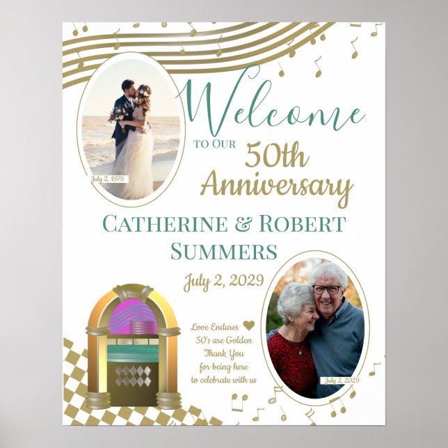 Affiche L'amour est le 50ème anniversaire d'or Bienvenue a (Devant)