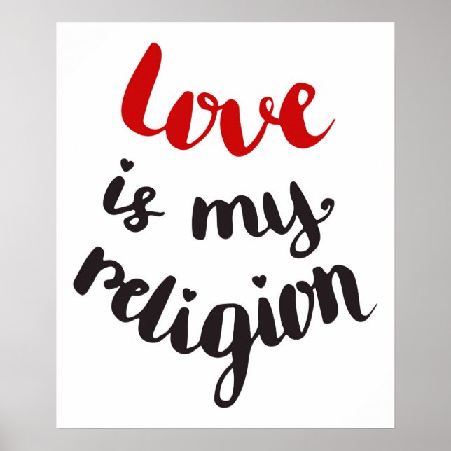 Affiche L'amour est ma religion (Devant)