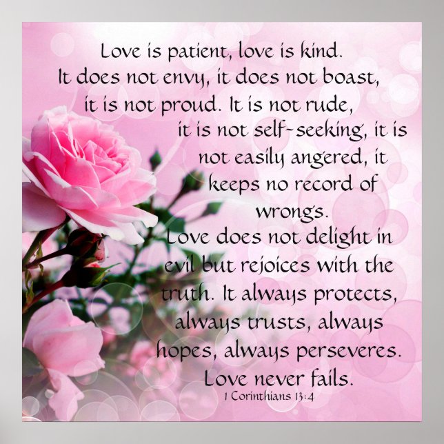 Affiche L'amour est patient (Devant)