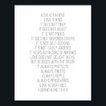 Affiche L'Amour Est Patient, L'Amour Est Genre... -1 Corin<br><div class="desc">L'Amour Est Patient, L'Amour Est Genre... -1 Corinthiens 13</div>