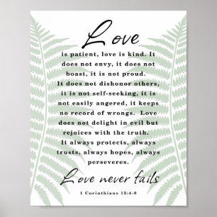 Affiche L'amour est patient, l'amour est gentil