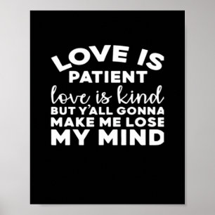 Affiche L'amour est patient, l'amour est gentil, drôle mar