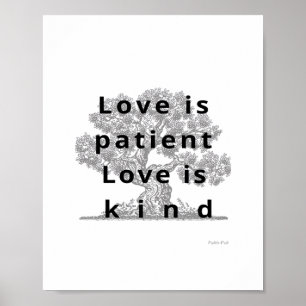 Affiche L'amour est patient, l'amour est gentil, look clas