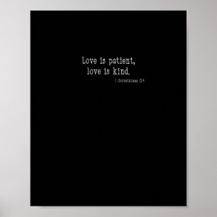 Affiche L'amour est patient, l'amour est gentil, modèle de