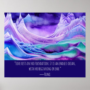 Affiche L'Amour Est Un Art numérique Océanique Sans Fin