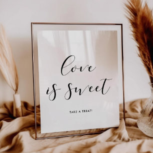 Affiche L'amour est un signe mariage doux