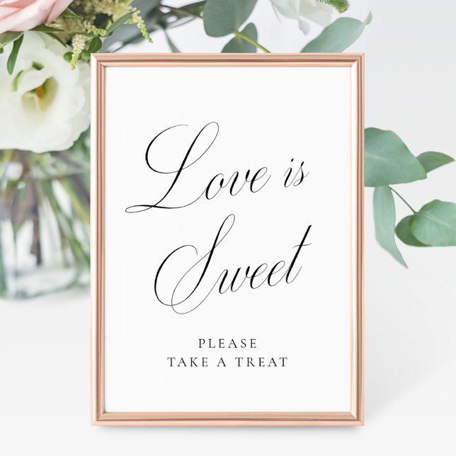 Affiche L'amour est une élégance vintage script mariage (Créateur téléchargé)
