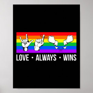 Affiche L'amour gagne toujours ASL Sensibilisation des So