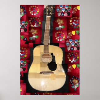 Affiche L'amour guitare