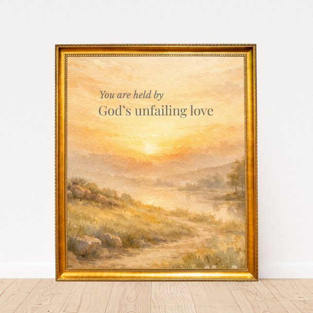 Affiche L'amour inaltérable de Dieu Encouragement chrétien (Créateur téléchargé)