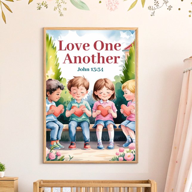 Affiche L'amour l'autre Christian Nursery Wall Art (Créateur téléchargé)