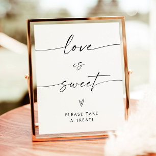 Affiche L'amour minimaliste est Douche douce