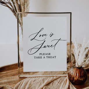 Affiche L'amour minimaliste moderne est un signe Mariage d