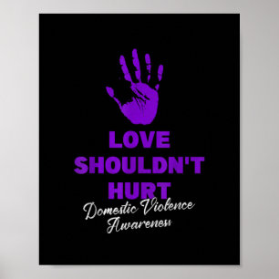Affiche L'amour ne devrait pas faire mal porter la violenc