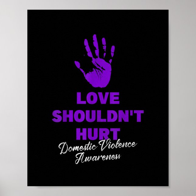 Affiche L'amour ne devrait pas faire mal porter la violenc (Devant)
