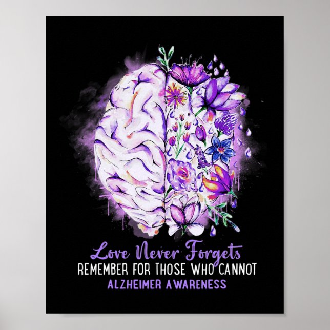 Affiche L'amour n'oublie jamais Alzheimer Sensibilisation  (Devant)