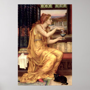 Affiche L'Amour Potion par Préraphaélite Evelyn de Morgan