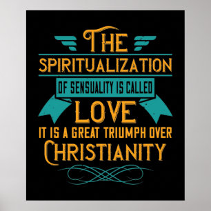 Affiche L'Amour Religieux Est Un Grand Triomphe Sur Le Chr