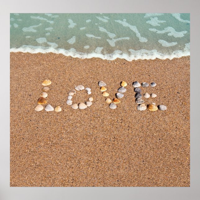 Affiche L'amour sur la plage (Devant)