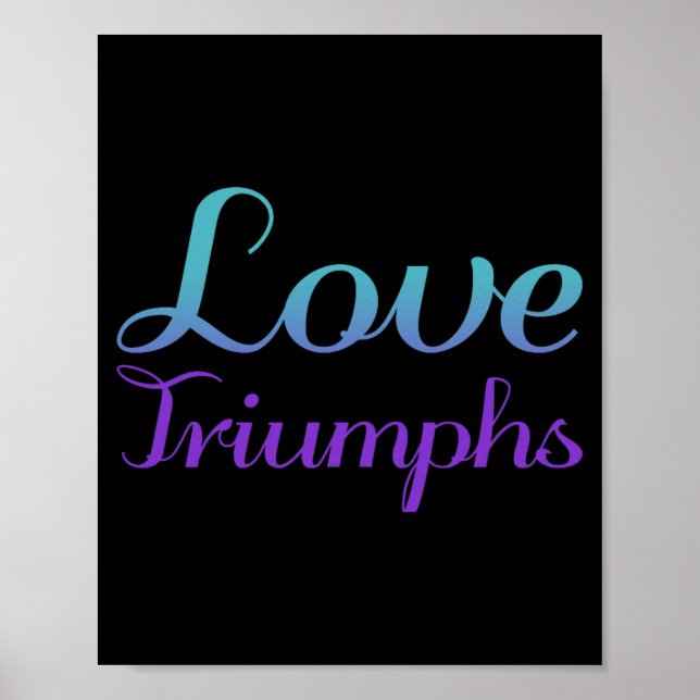 Affiche L'amour triomphe Prévention du suicide Tri-Blend P (Devant)