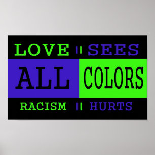 Affiche L'amour voit toutes les couleurs