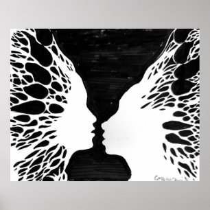 Affiche L'amour vous donne des papillons