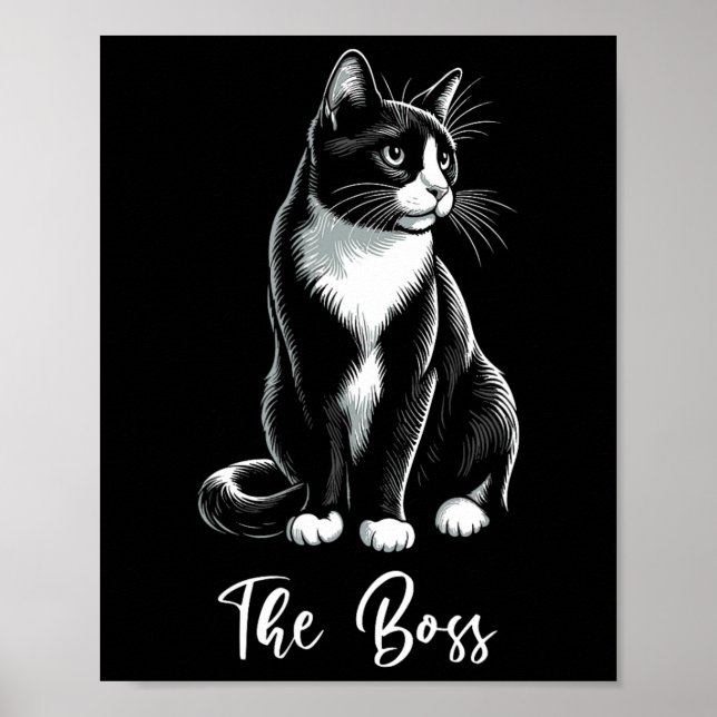 Affiche L'Amoureux des chats Boss Tuxedo Kitten Tuxedo Pro (Devant)