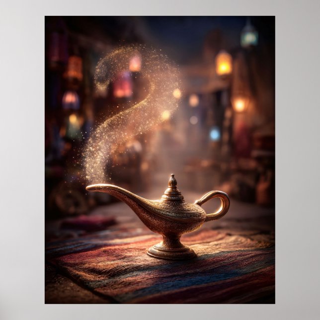Affiche Lampe de génie mystique (Devant)