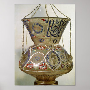 Affiche Lampe, de la mosquée de Sultan Hasan, Le Caire