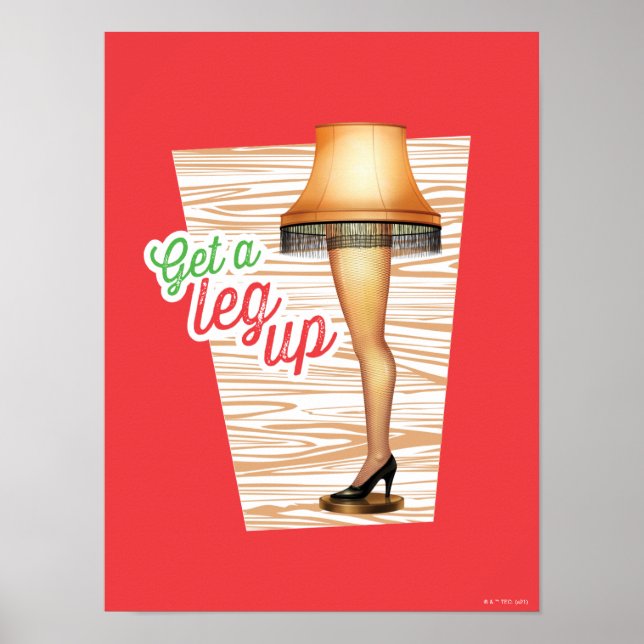 Affiche Lampe d'histoire de Noël | Leg Up (Devant)