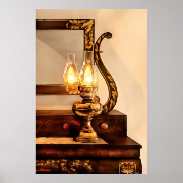 Affiche Lampe - Le bureau et la lanterne (Devant)