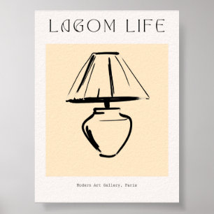 Affiche Lampe minimaliste scandinave