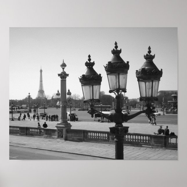 Affiche Lampe Post & Eiffel (Devant)