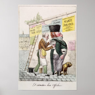 Affiche L'amusement d'un autocollant à Bill, 1820