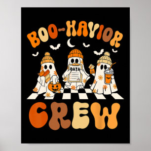 Affiche L'analyste du comportement Halloween Un joli fantô