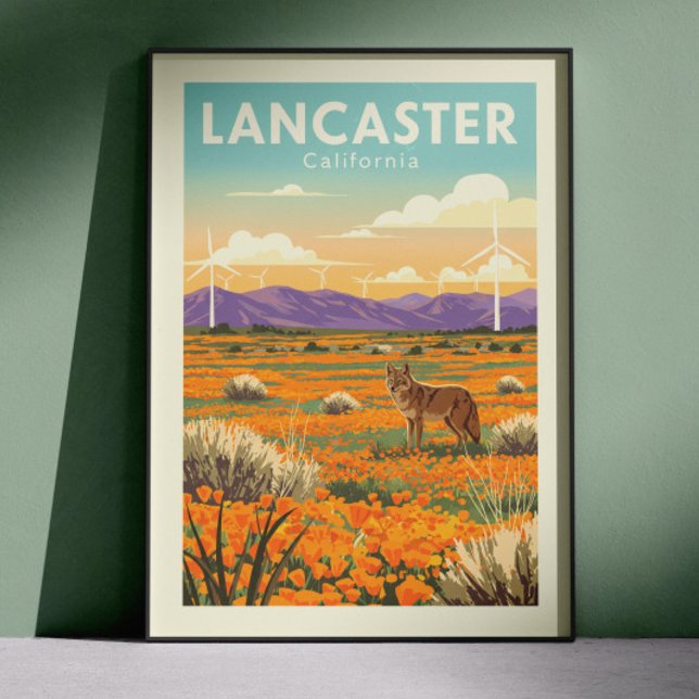 Affiche Lancaster Californie vintage (Créateur téléchargé)