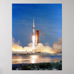 Affiche Lancement d'Apollo 11
