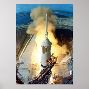Affiche Lancement d'Apollo 11